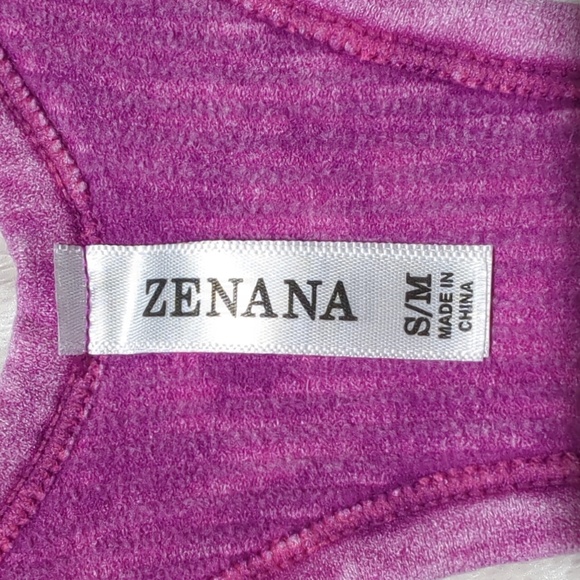 Zenana Stone Wash Racerback Bralette - Picture 2 of 5